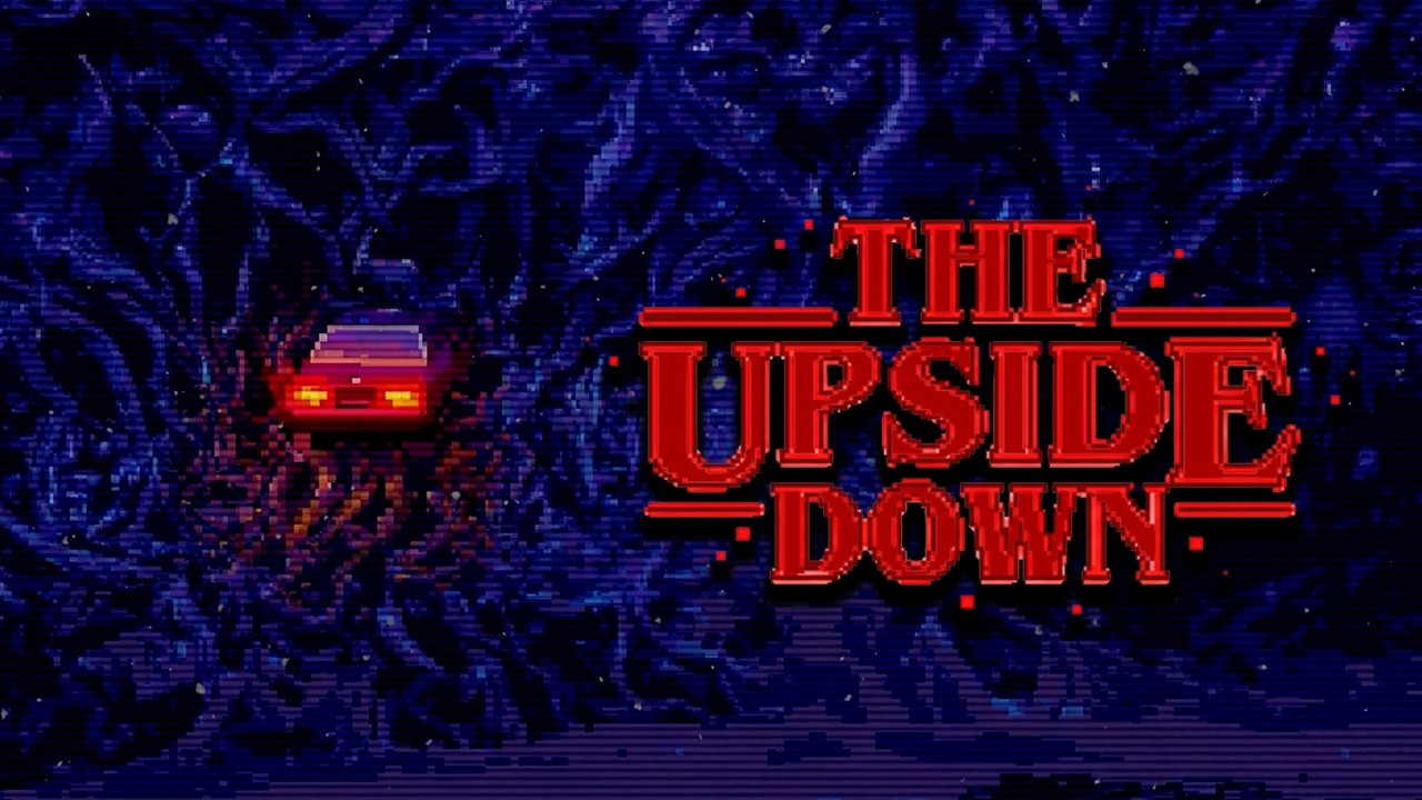 the upside down. 🕰️ stranger things pixel art scene