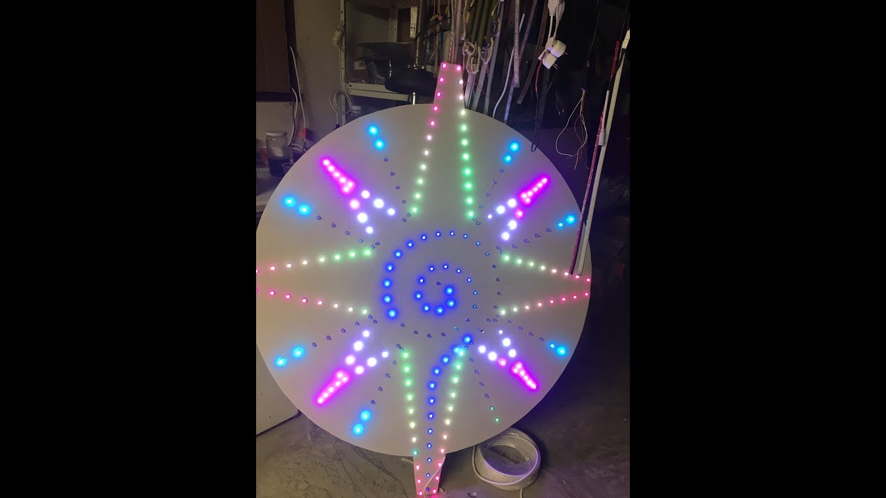 Grande étoile lumineuse de noël 16 branches, pixel WS2811 5V