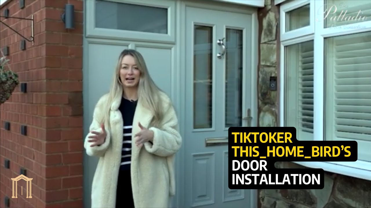 TIKTOKER THIS_HOME_BIRD'S AGATE GREY PALERMO DOOR INSTALLATION | PALLADIO DOORS