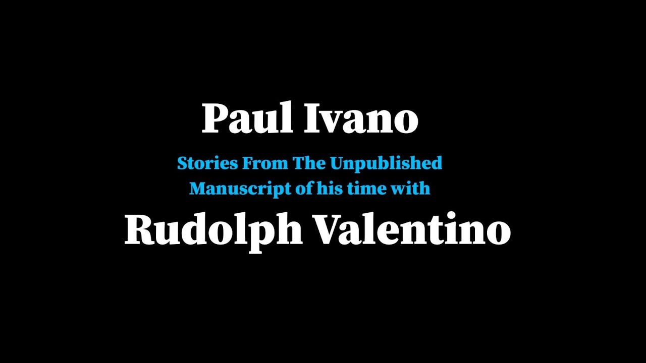 Rudolph Valentino at the Iris Theatre, Hollywood Blvd