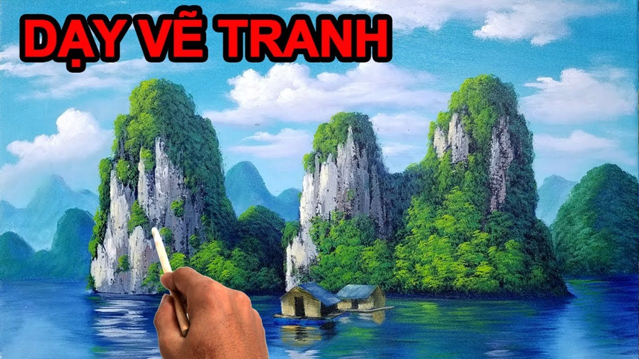 Dạy vẽ tranh phong cảnh sơn thủy, LH học vẽ tranh tường 0969.033.288 - TT Mỹ Thuật Việt