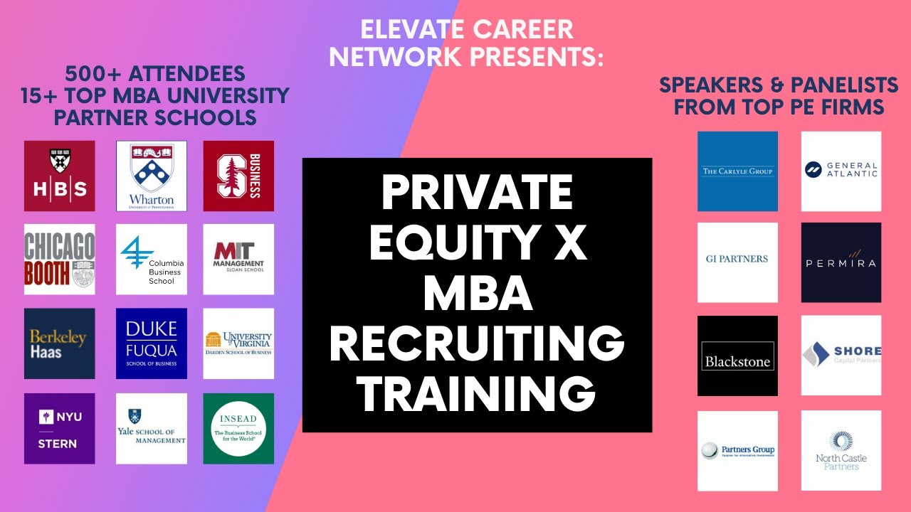 Private Equity Recruiting Training | 500+ Attendees & Top 15 MBAs | Panelists from 7+ Top PE Firms