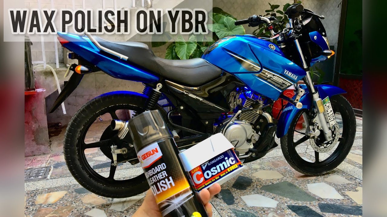Wax Polish| How to use Wax Polish On Bike| Yamaha Ybr 2017 ESD👀♥️