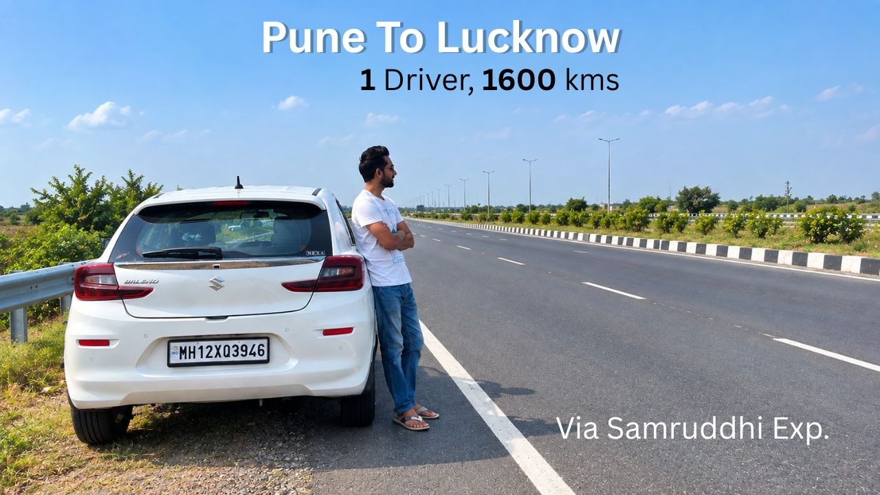 PUNE TO LUCKNOW by ROAD | PUNE to NAGPUR Via Samrudhi Expressway | Road Trip by CAR | #punetolucknow