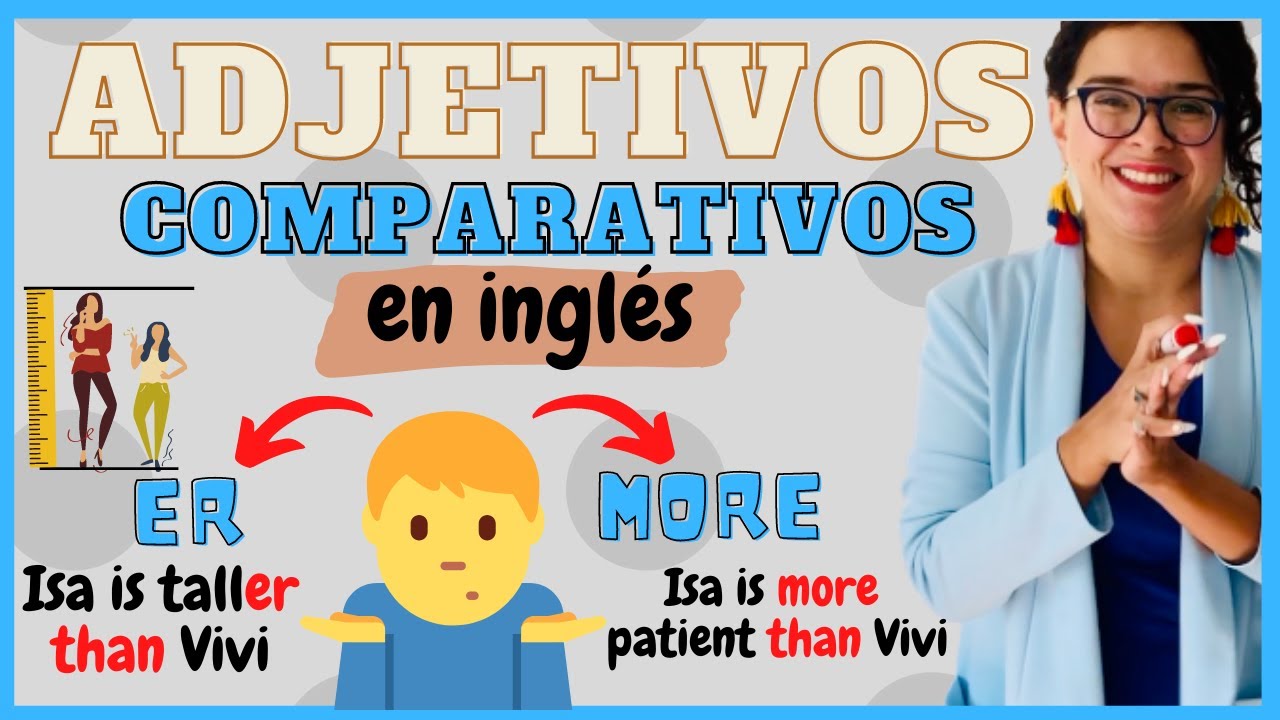 El truco definitivo para dejar de confundir MORE y-ER cuando usamos los adjetivos comparativos!