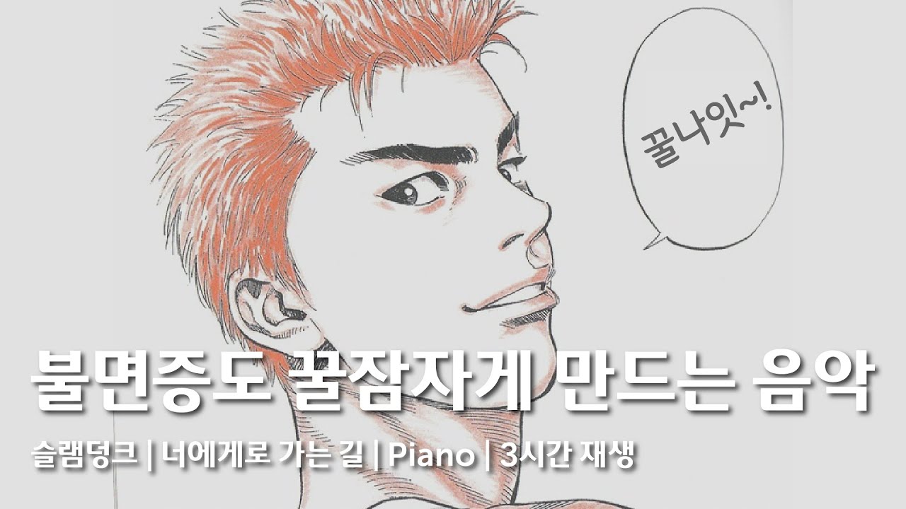 [잠잘때 듣는 음악] 🏀슬램덩크 OST - 너에게로 가는 길 | 3시간 반복 재생 | Relaxing sleep music | 힐링 Healing | 수면유도 | 불면증