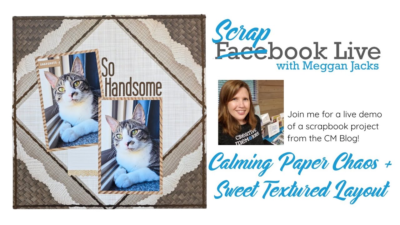 Scrapbook Live - Успокаивающий бумажный хаос + диагональная квадратная разметка