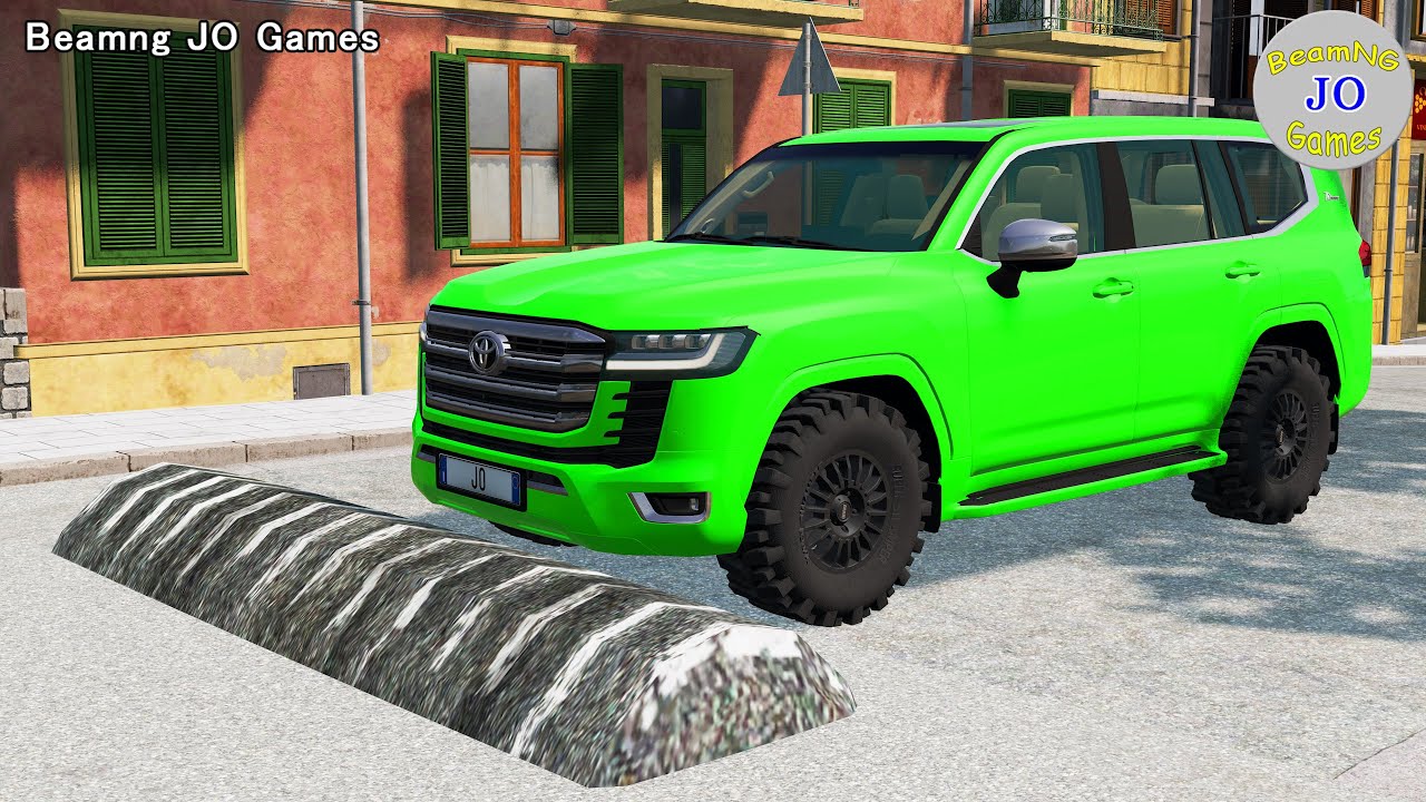 Cars vs Massive Speed Bumps # 543 – BeamNG JO Games