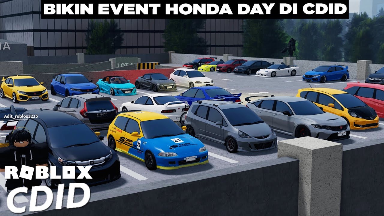 Aku Bikin Carmeet Khusus Mobil Honda 😉😉 Banyak Mobil Keren 😚😚 Roblox CDID