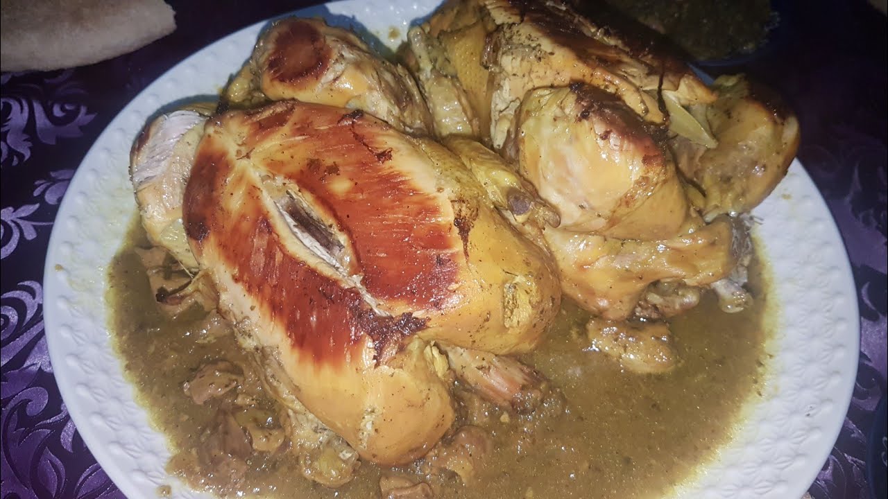 شاركت معاكوم طريقتي فالدجاج بالدغميرة ومحمر فالفران