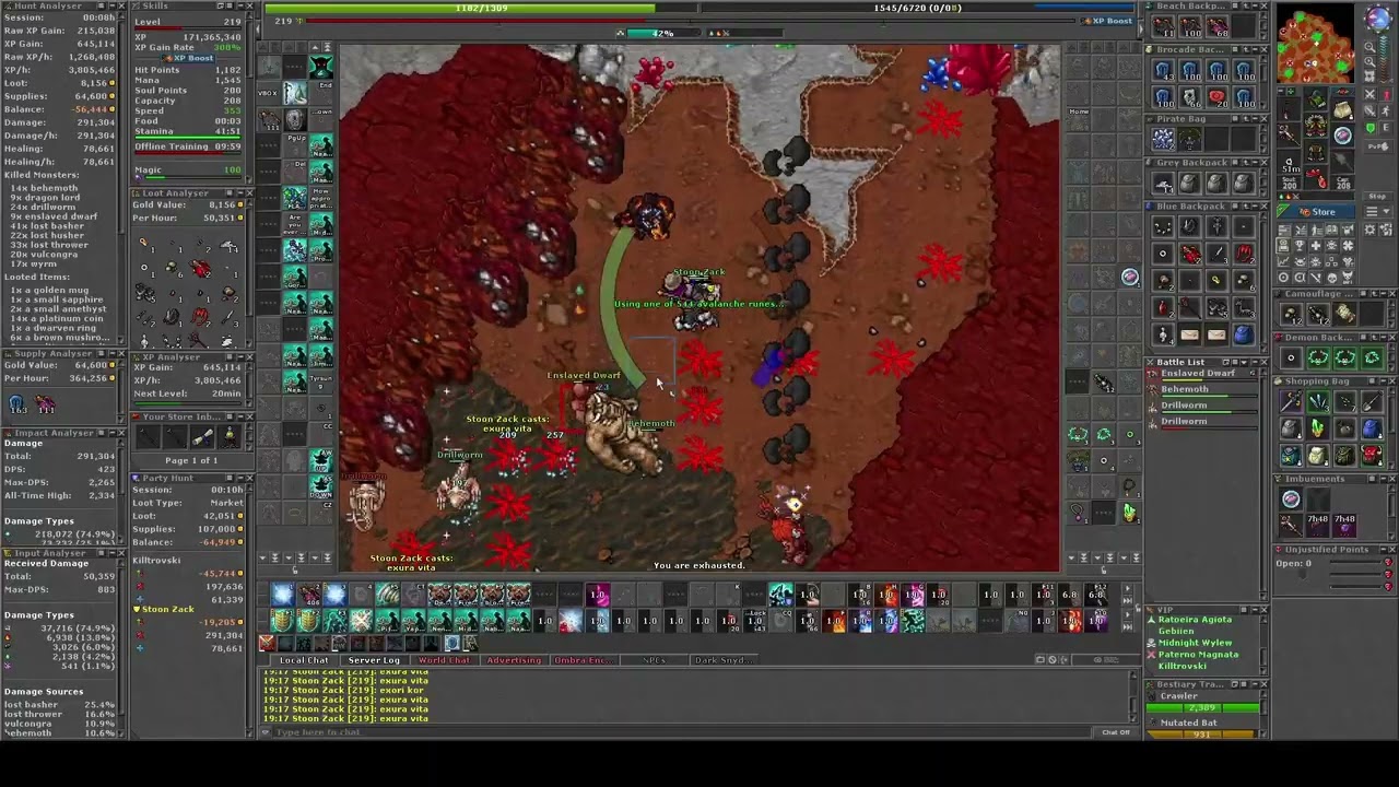 Tibia MS e ED 200+ (219 & 233) Lower Spike - 1.8kk RAW