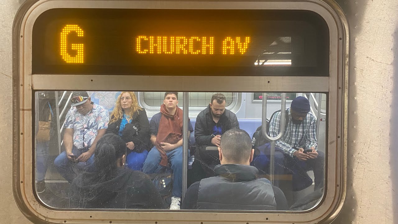 IND Subway: R160A (G) Train Ride from Court Square to Church Ave