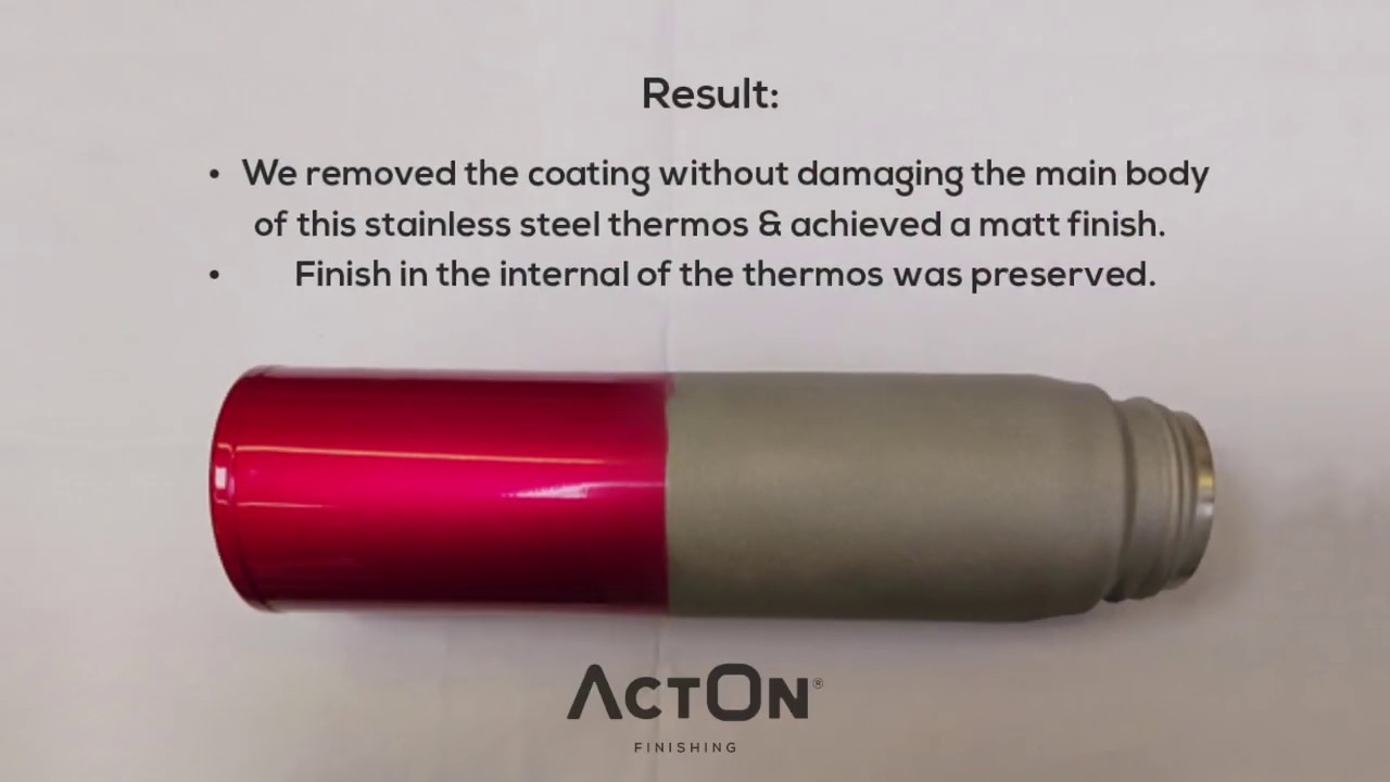 Shot Blasting Stainless Steel Thermos | Case Study | ActOn Finishing
