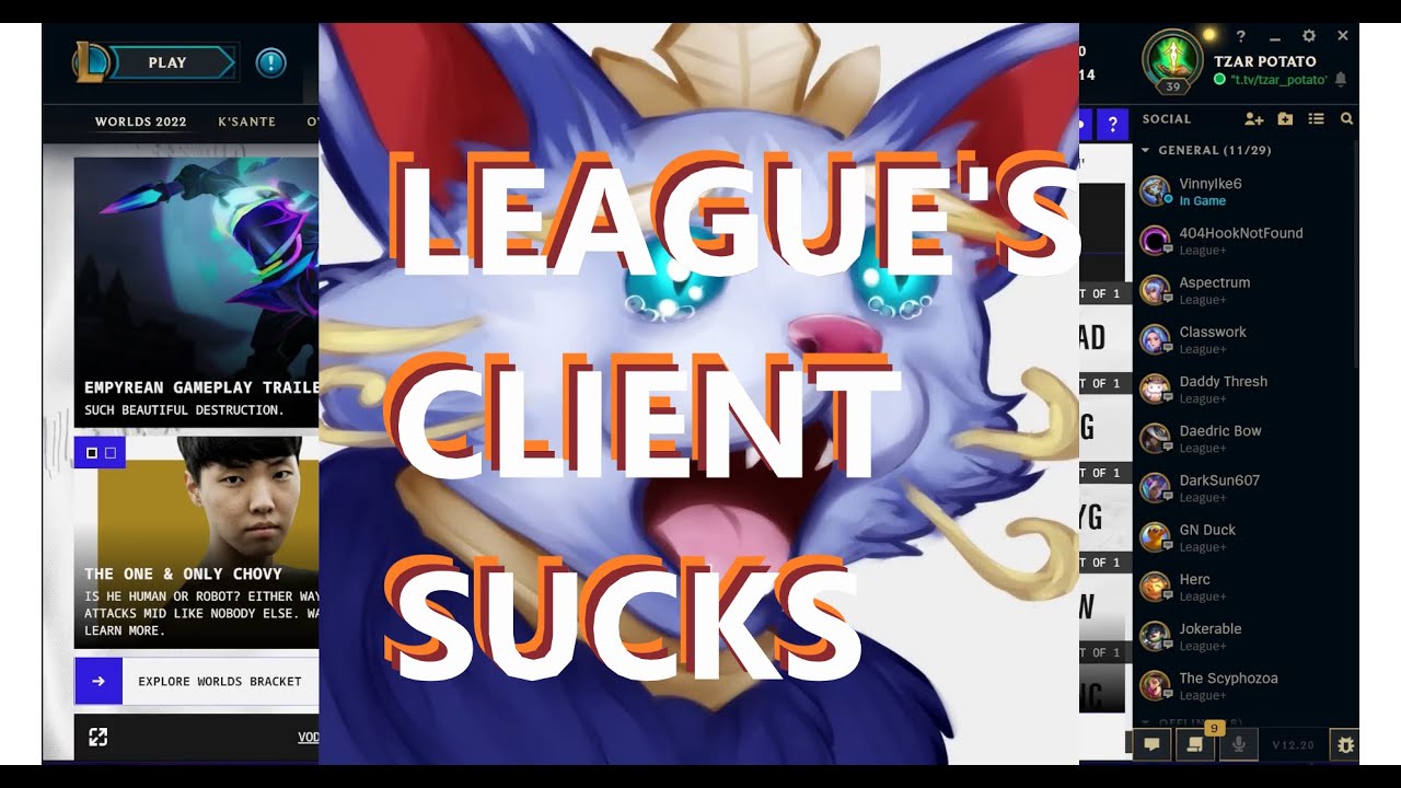 Game Client Comparison - League Of Legends VS Dota 2