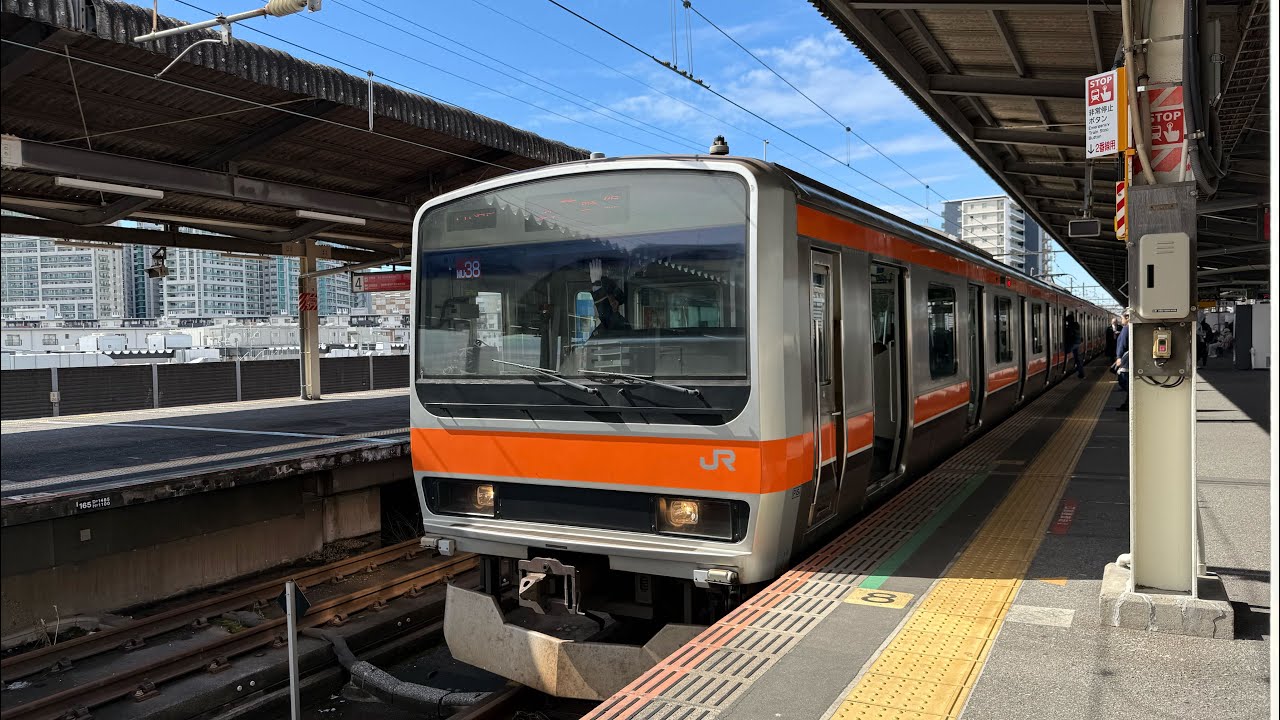 [Front view-4K] Shin-Akitsu⇒Minami-Funabashi (JR Musashino Line - March 4, 2026)