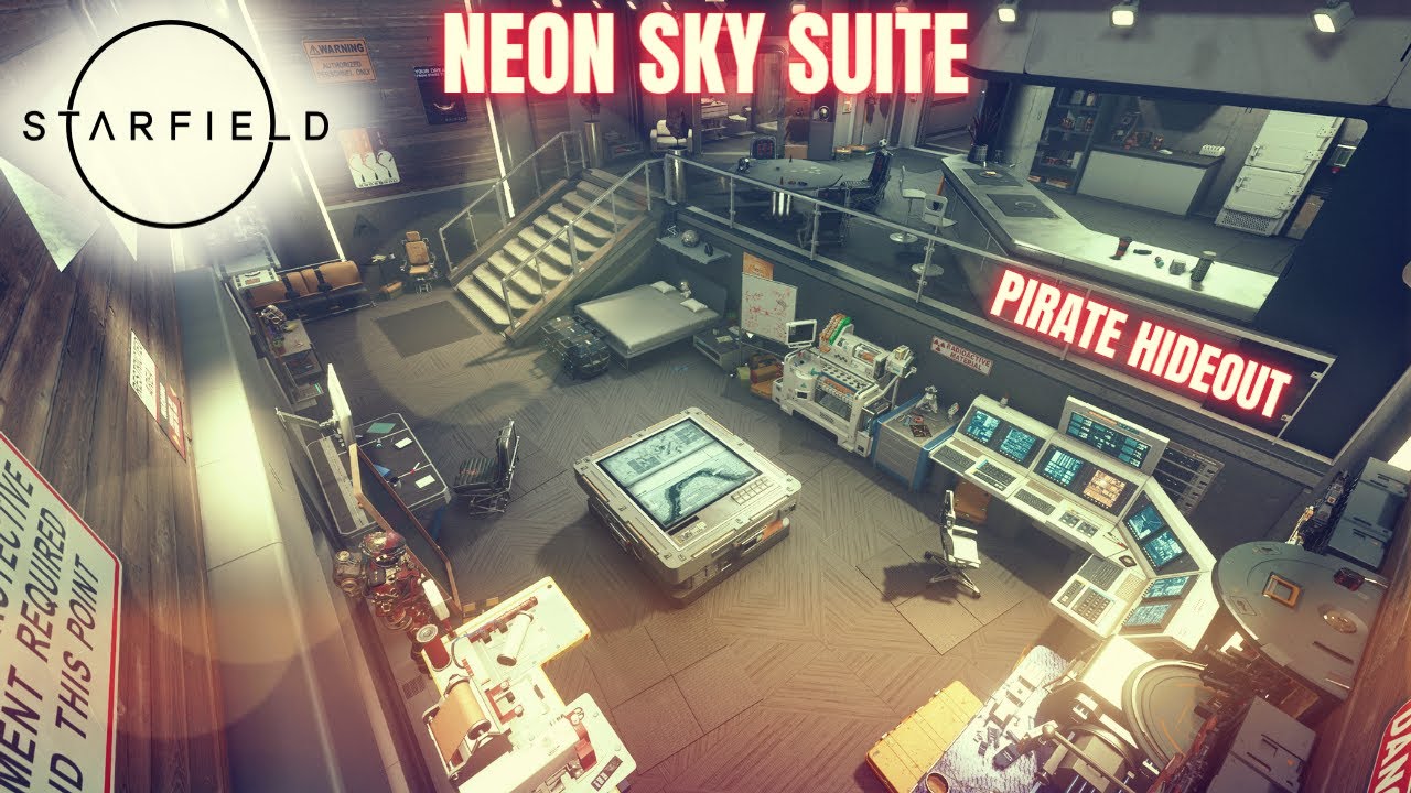 Starfield | Neon Penthouse (Fully Decorated)