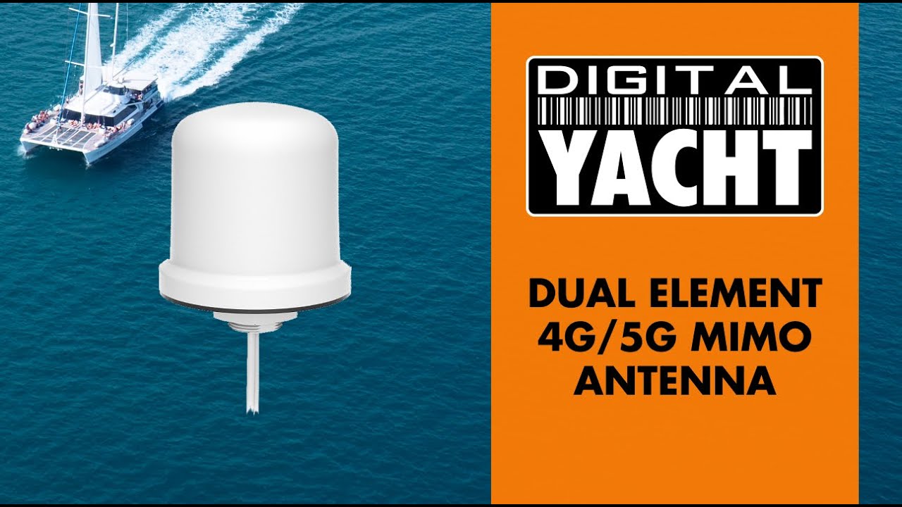 Dual Element 4G/5G MIMO Antenna for Boat - Digital Yacht