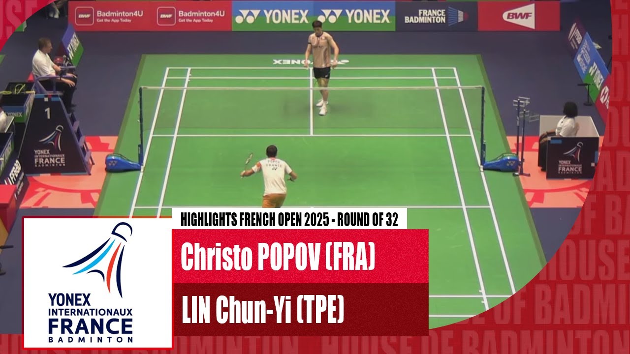French Open 2025 | Christo Popov vs Lin Chun-Yi - R32