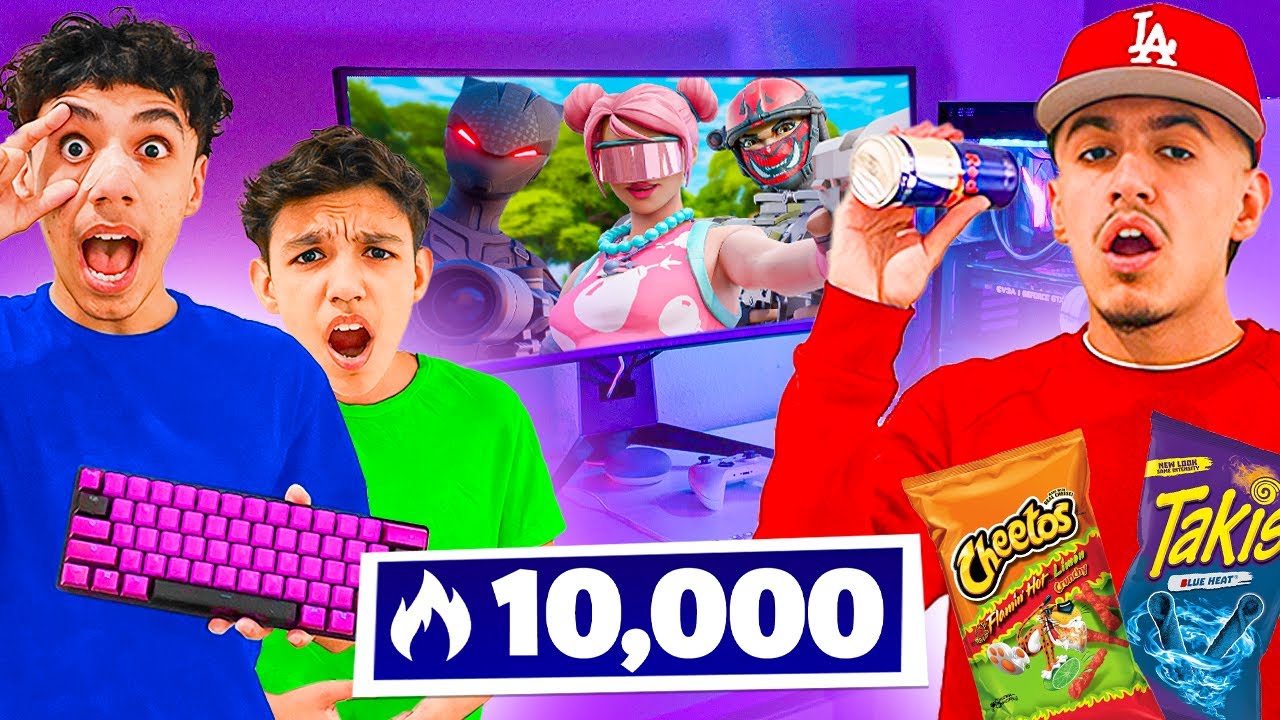 Brothers Trio Together In Fortnite Arena For 24 Hours Challenge!