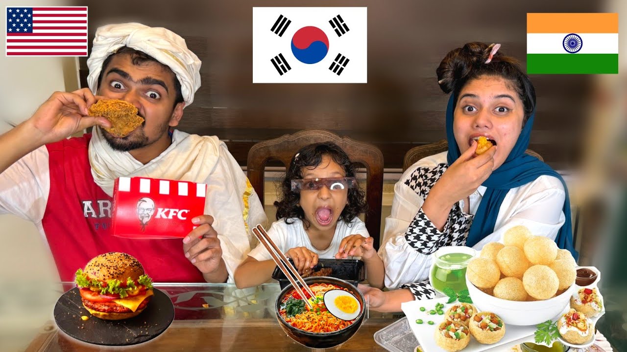 Korean Vs American Vs Indian Food Eating Challenge 😂| പൊരിഞ്ഞ പോരാട്ടം 🔥