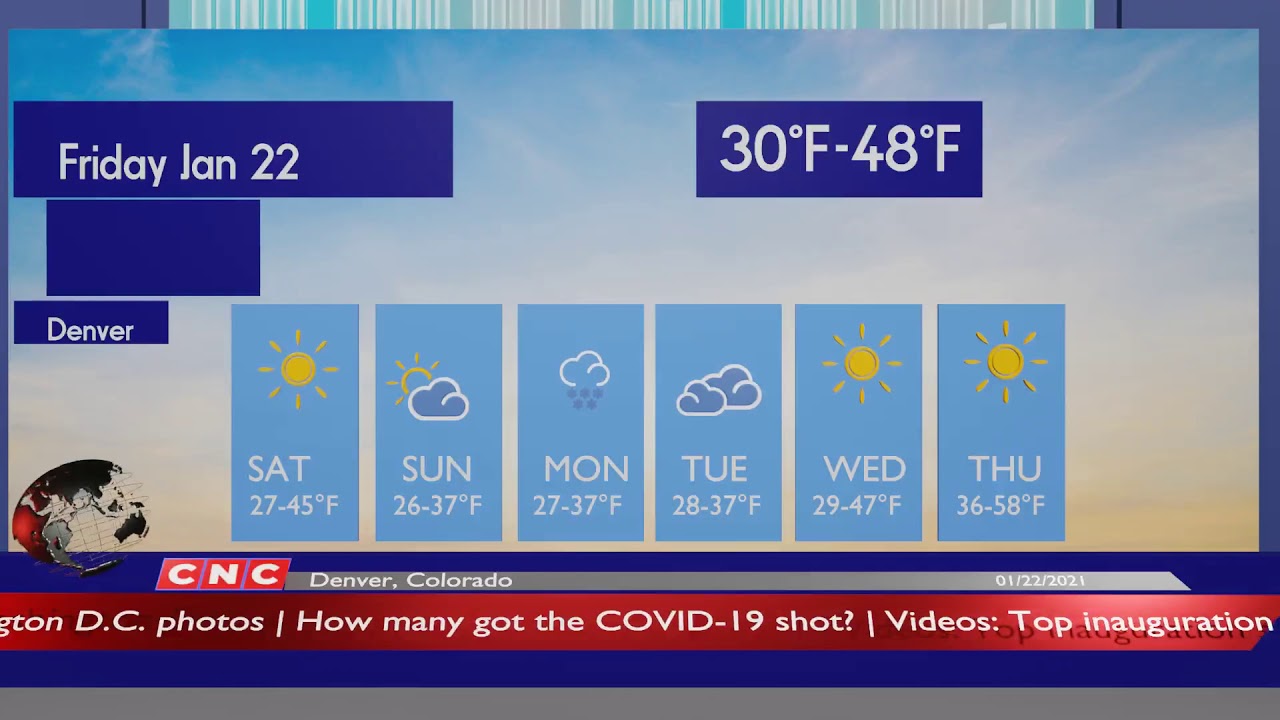 Weather Forecast Denver, Colorado  ▶ Denver weather Forecast and local news 01/22/2021