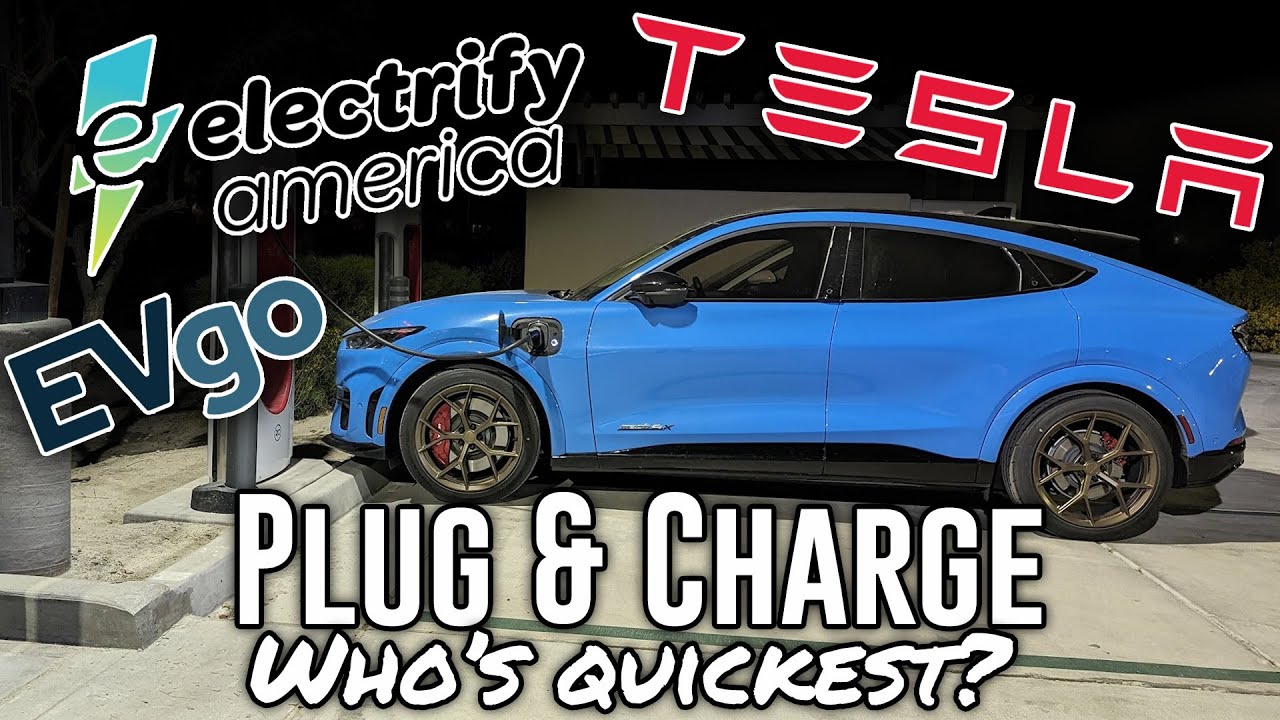 Tesla, Electrify America и EVgo &mdash; тест Plug & Charge! Кто быстрее?