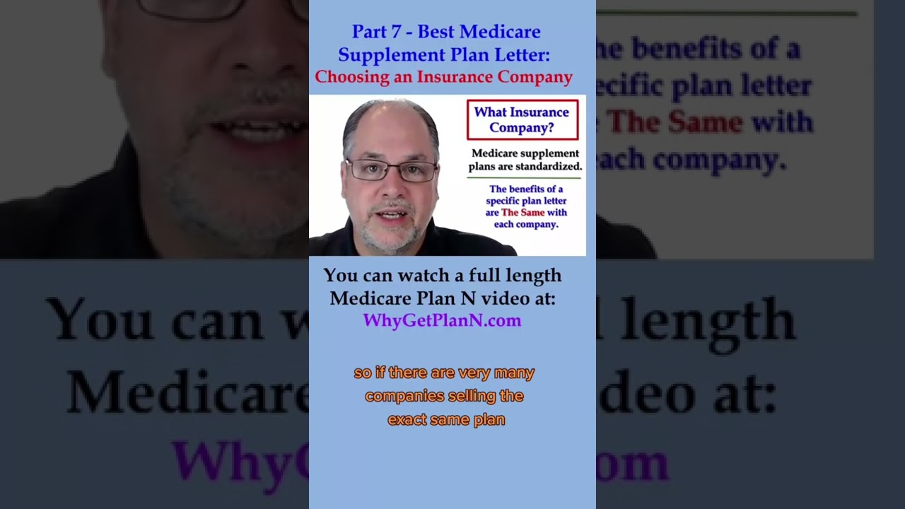 Part 7 - Best Medicare Supplement plan - What company should you choose?
