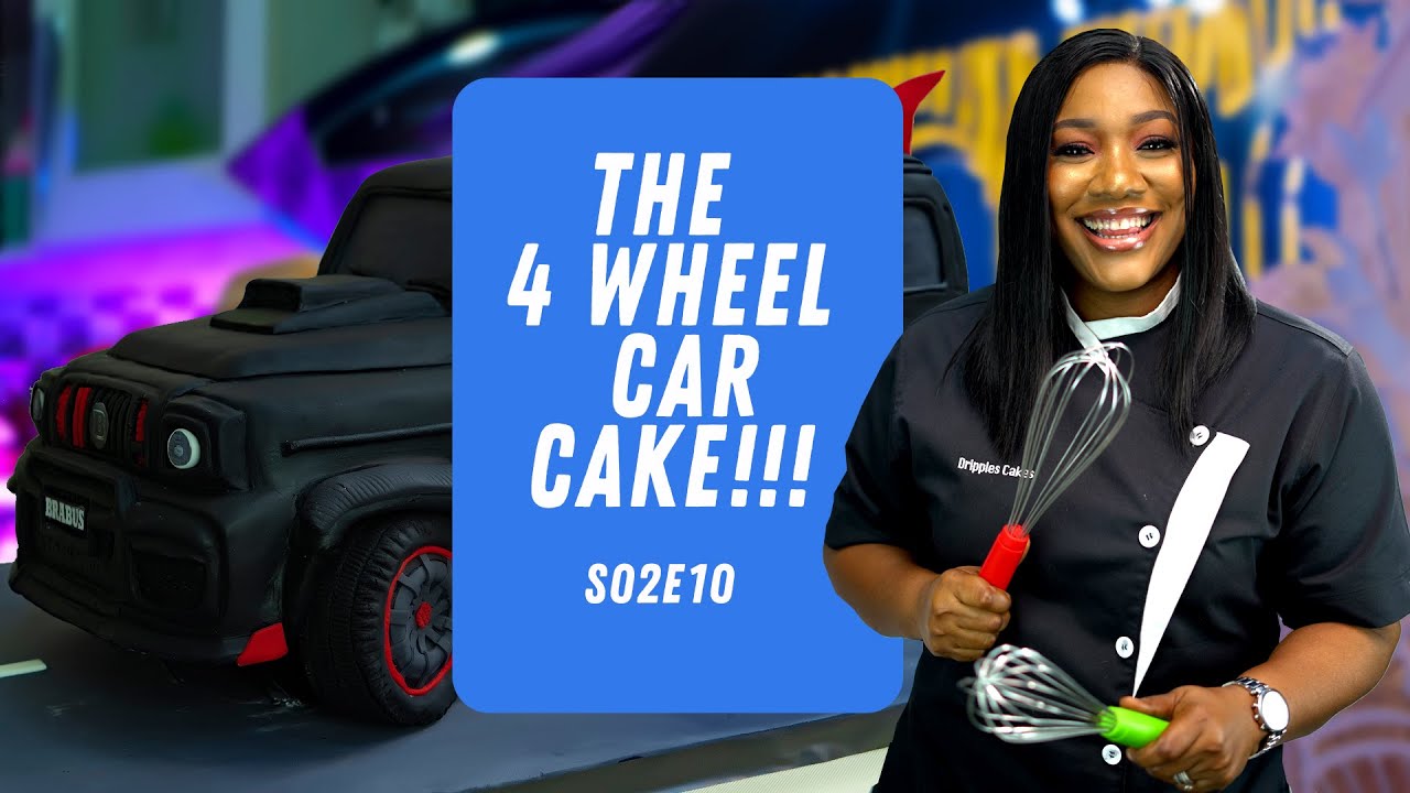 BAKE THAT CAKE WITH DRIPPLES : S02E10: THE 4 WHEEL CAR CAKE!!!