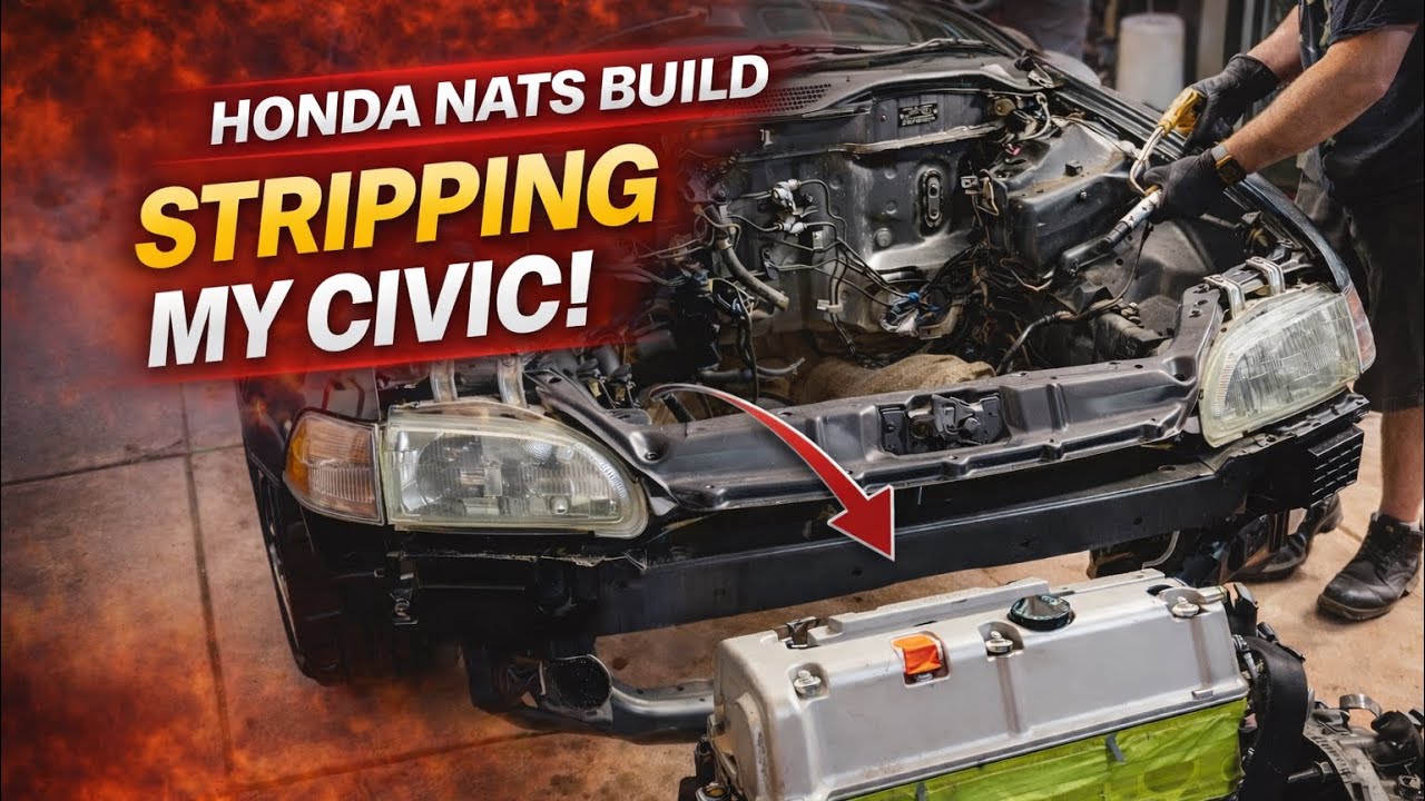 Project civic vlog#10-prepping the track civic for k24