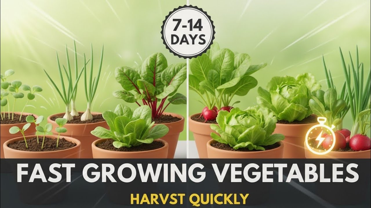 Fast Growing Vegetables You Can Harvest Quickly