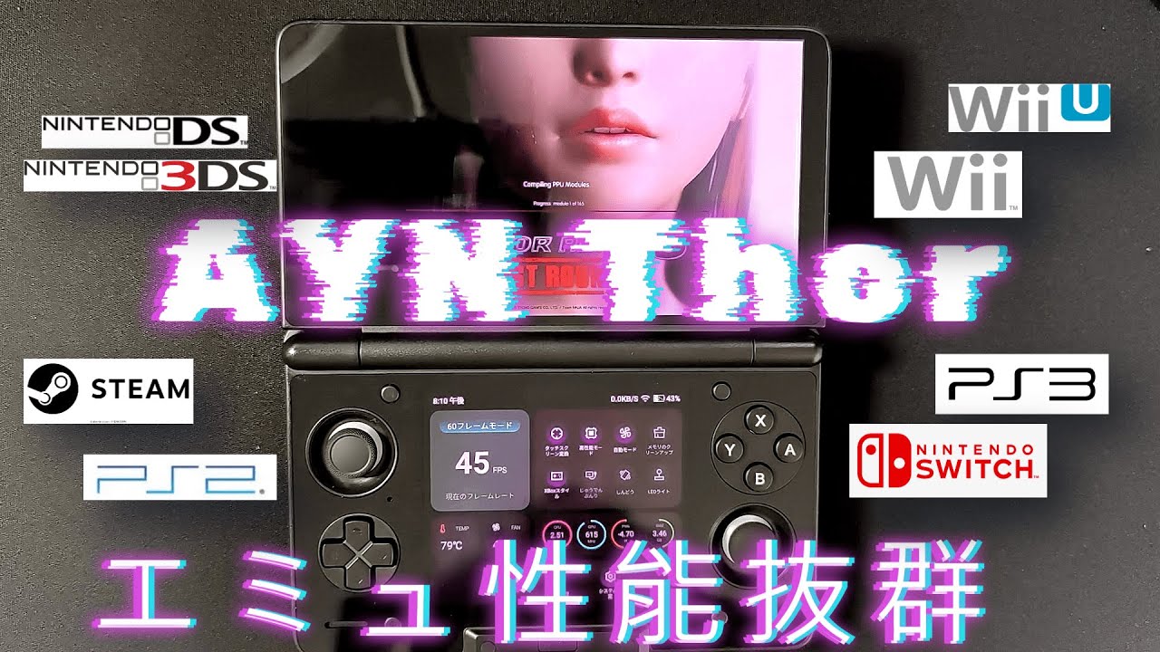 【AYN Thor】最新エミュからNDSまでスペックと2画面を生かしせる子♪【Base】