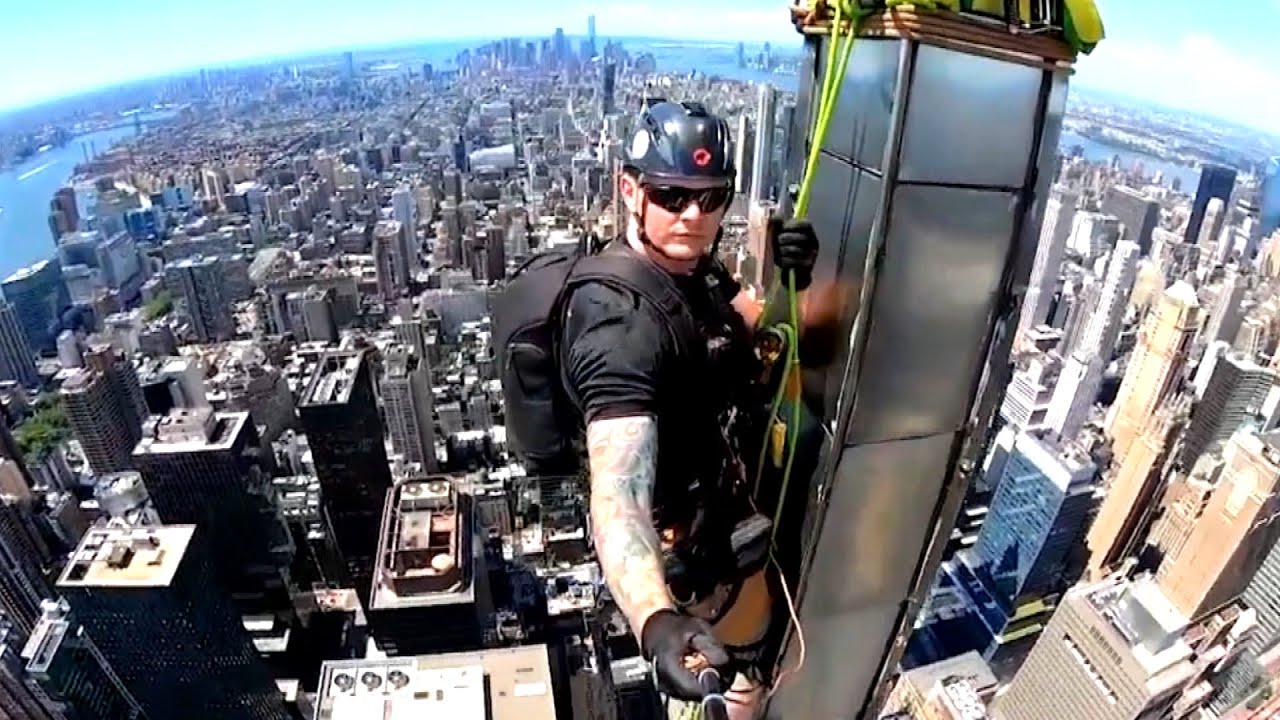 It’s This Man’s Job to Dangle From Skyscrapers