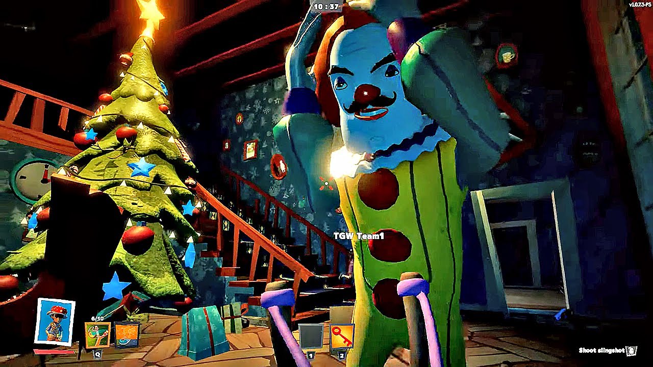 SECRET NEIGHBOR - NEW Christmas Gameplay as Scout & Brave