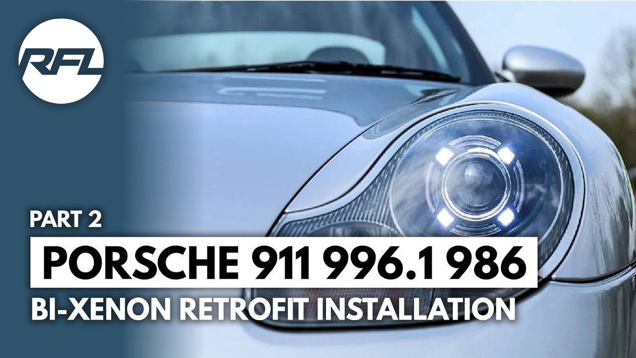 Part 2 - Porsche 911 996.1 986.1 boxster halogen headlight to bi-xenon HID upgrade/conversion