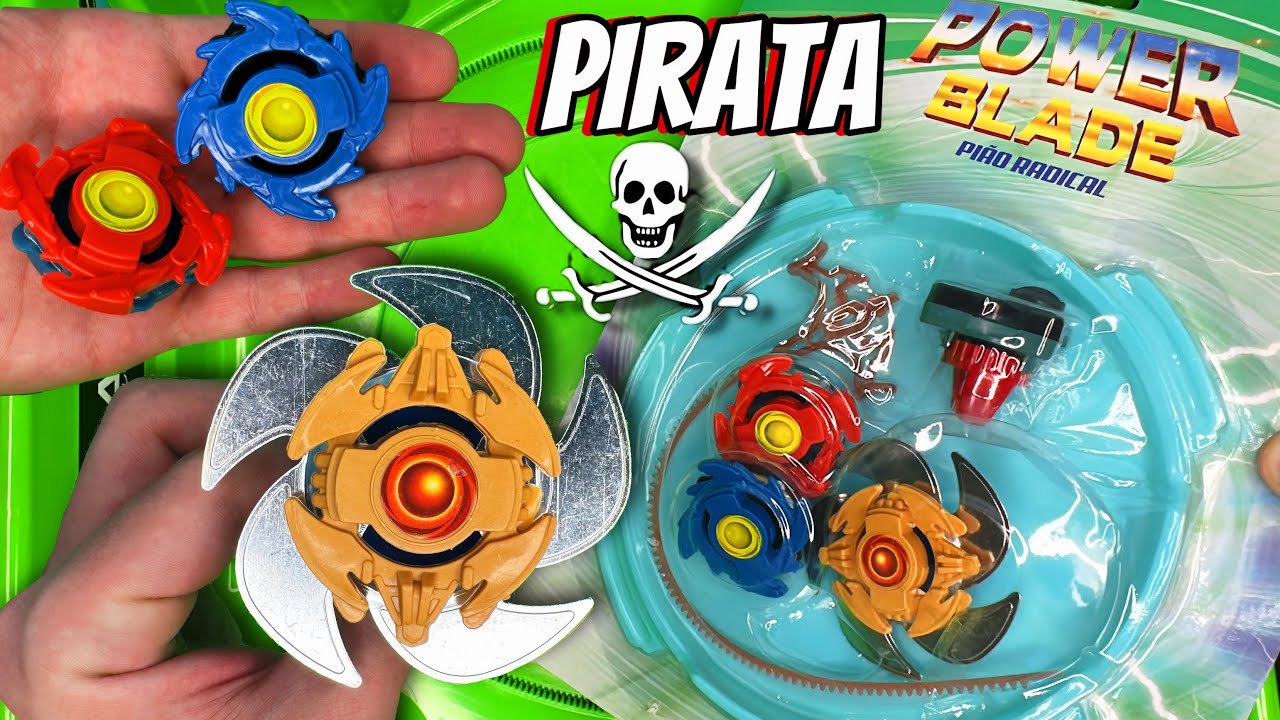BEYBLADE PIRATA RUIM E PERIGOSO! TESTANDO BEYBLADE PETER PLAY