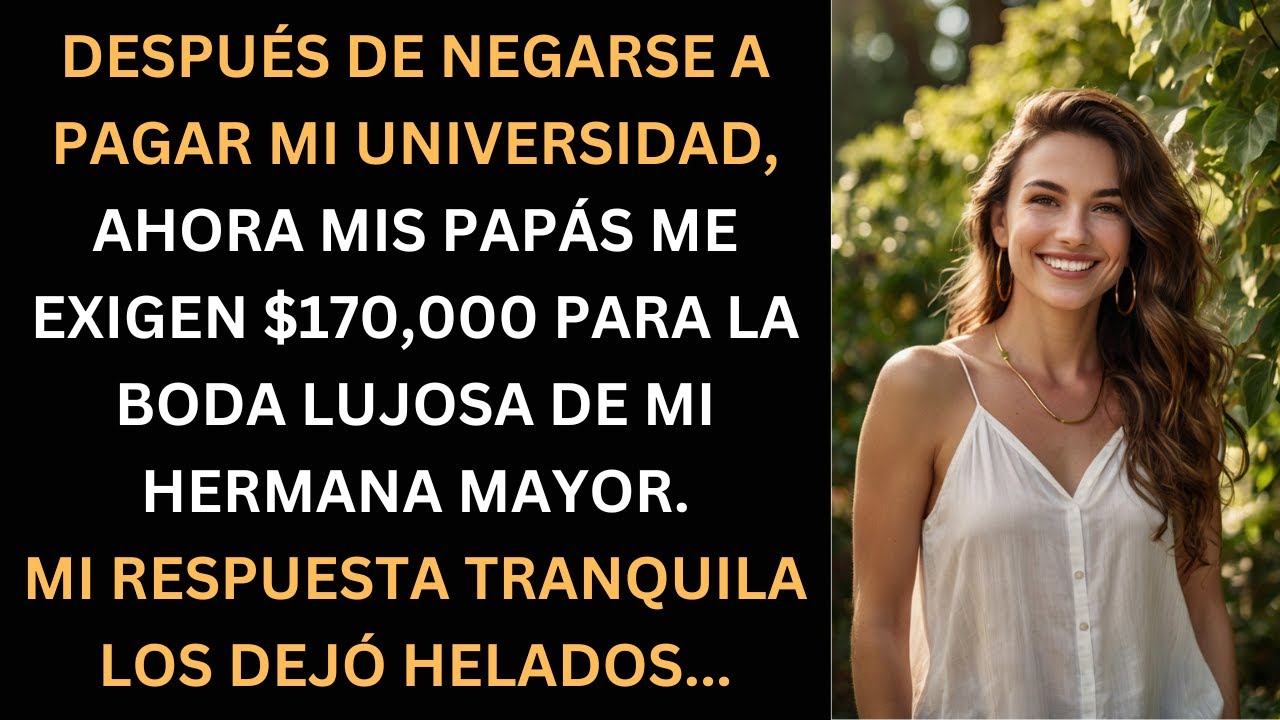 Mis papás me negaron la uni… y ahora quieren que pague la boda de mi hermana
