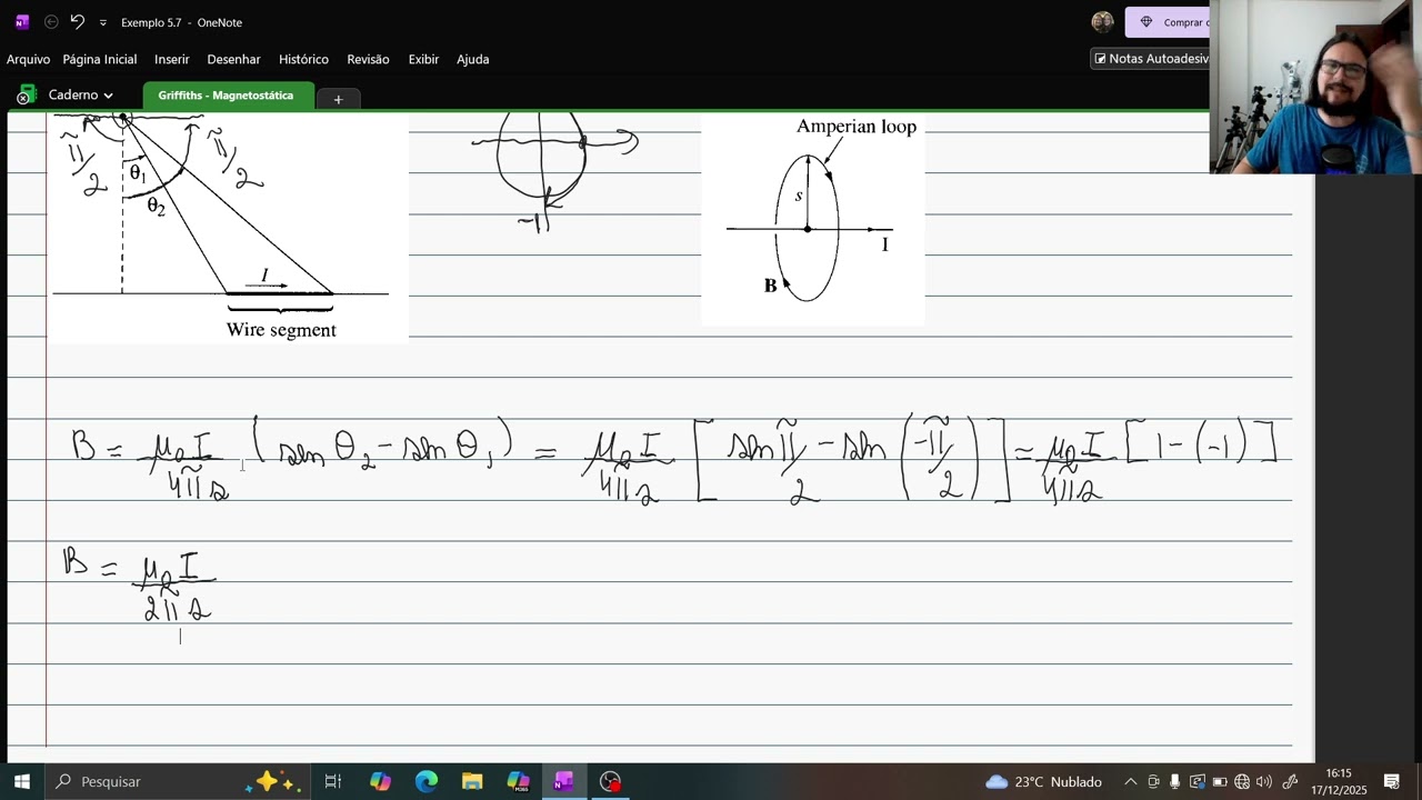 Exemplo 5.7 - Griffiths: Magnetostática