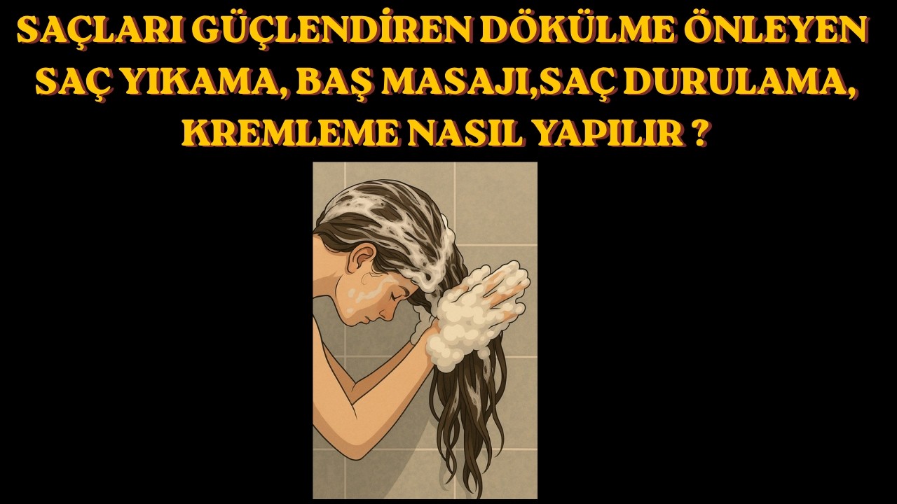 THE CORRECT WAY TO WASH HAIR  SCALP MASSAGE,  HAIR RINSING AND CONDITIONING  HOW IS IT DONE?