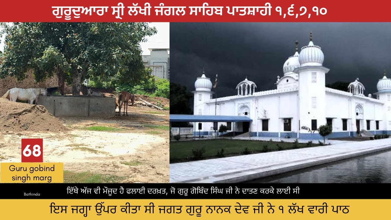 ਲੱਖੀ ਜੰਗਲ ਸਾਹਿਬ | 4 ਗੁਰੂ ਸਾਹਿਬਾਨਾਂ ਦੀ ਚਰਨ ਛੋਹ ਪ੍ਰਾਪਤ | lakhi jungle | civilizedpanjab