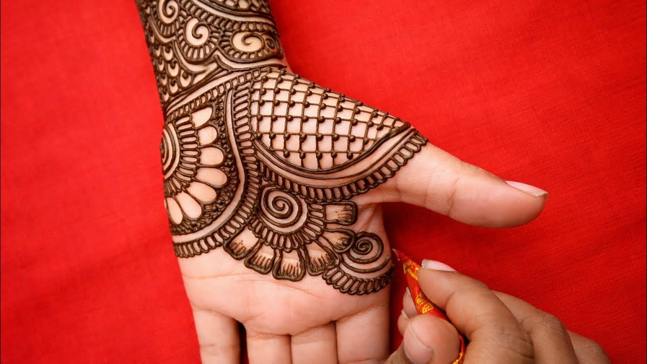 Mehndi Design | Easy Mehndi Design| Bridal Front Hand Mehndi Design 
