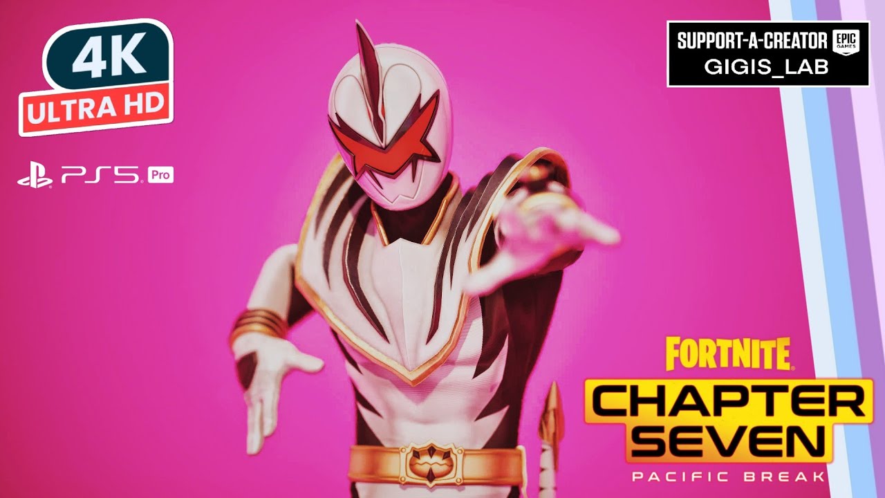 FORTNITE On PS5 PRO Gameplay WHITE DINO RANGER Skin Showcase Before You Buy Review 4K HDR