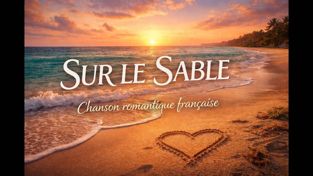 Sur le Sable 🌊 | Chanson romantique française chill & poétique