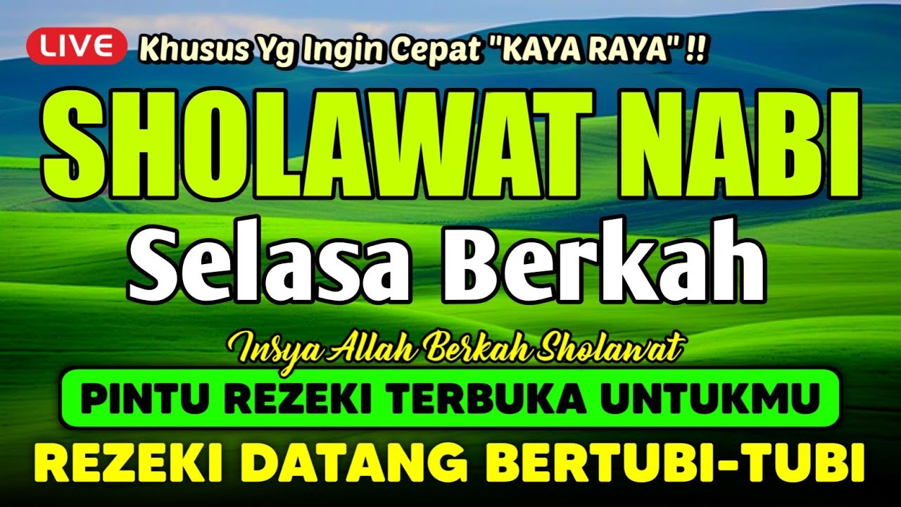 SHOLAWAT JIBRIL PENARIK REZEKI PALING DAHSYAT, Sholawat Nabi Muhammad SAW, Sholawat Jibril Merdu 