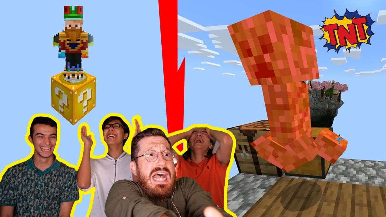 TEK LUCKY BLOCK'TA CREEPER'A RAĞMEN HAYATTA KALABİLMEK! (Minecraft) #1