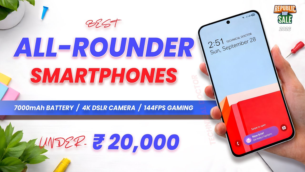 Top 5 Best Smartphones Under ₹20000⚡This Republic Day Sale 2026 | Best Phone Under 20k 😱