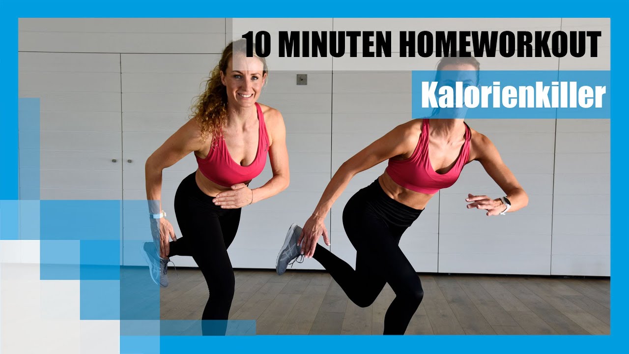 Kalorienkiller: Das 10 Minuten Homeworkout ohne Geräte 🔥