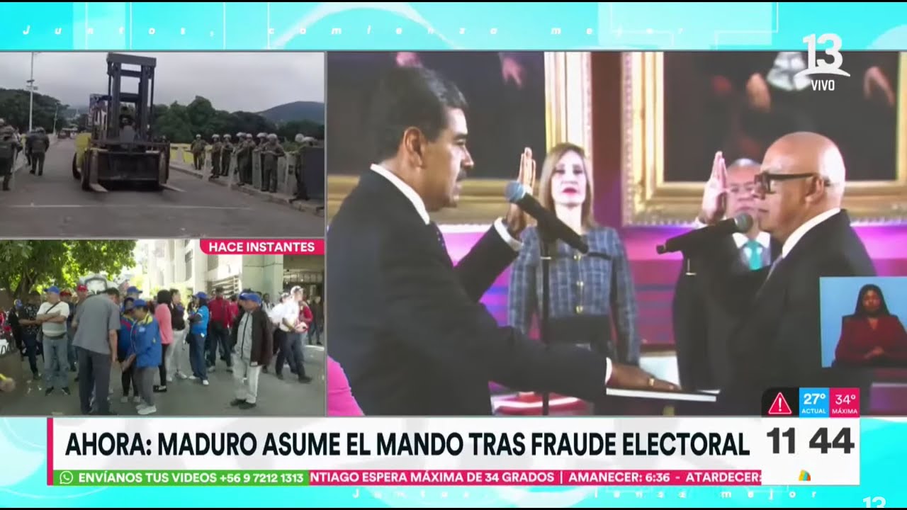 En medio de la expectación mundial: Maduro jura como Presidente de Venezuela | Tu Día | Canal 13