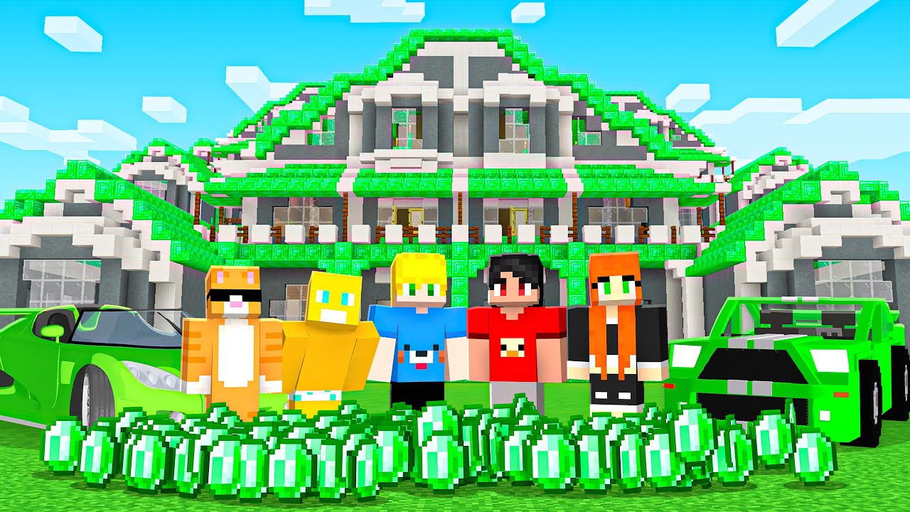 Turma de Kass e KR Ficaram Muito Ricos no Minecraft!