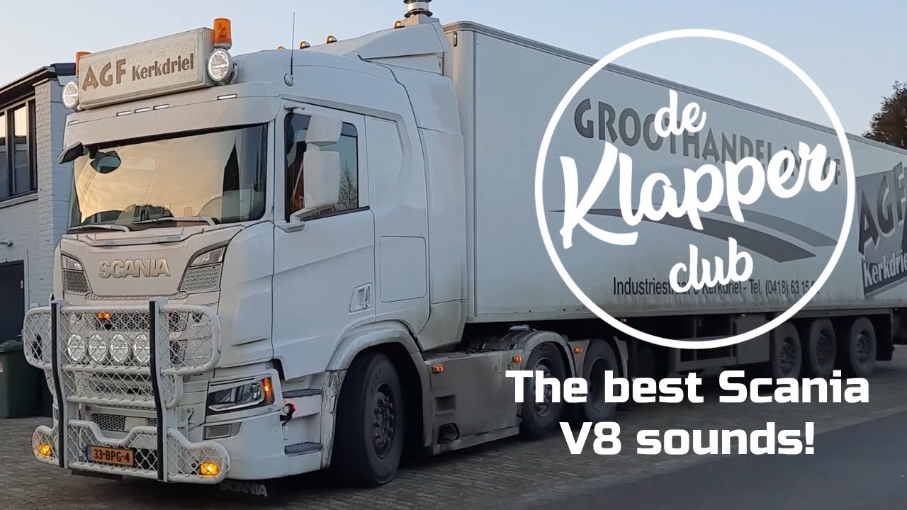 The Best Scania V8 Open Pipe Sounds! | Klapper Compilatie #17