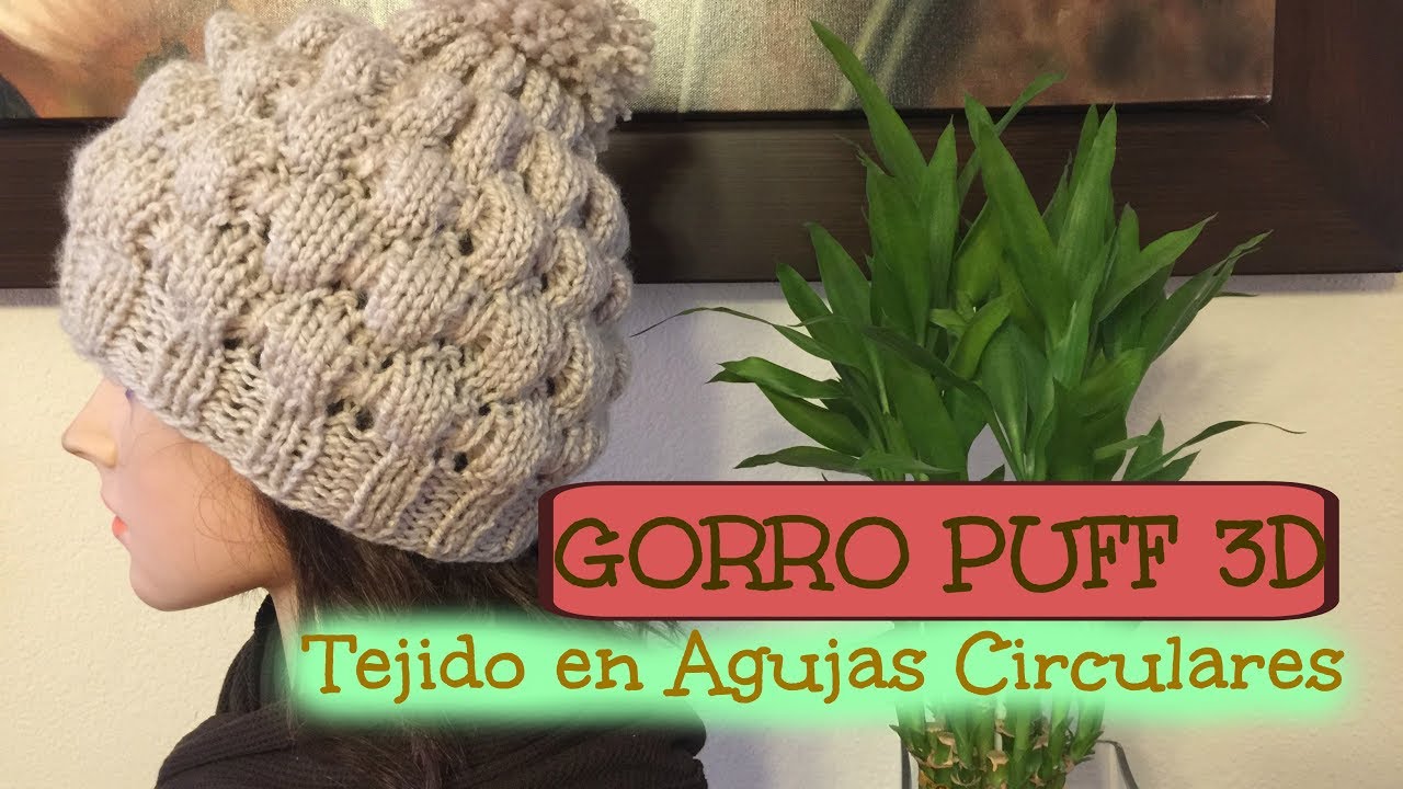 Gorro Charlie -agujas circulares-